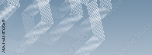 Abstract hexagon lines on gray background. Geometric stripe line art design for poster. vector illustration.