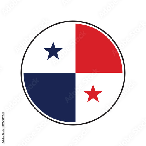 Free Download Round Panama flag icon - GFXLoad