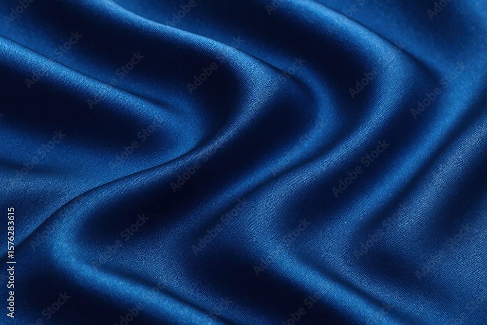 Fototapeta premium the fluidity of blue fabric