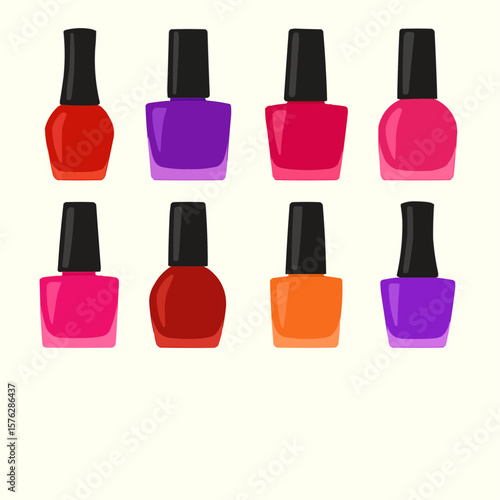 set of nail polish
