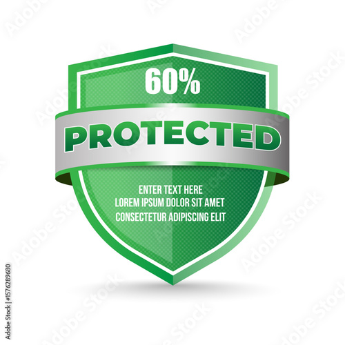 Shield Protected 60 Vector