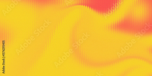 Yellow fractal glass gradient colorful wave blurred background, noise textured abstract
