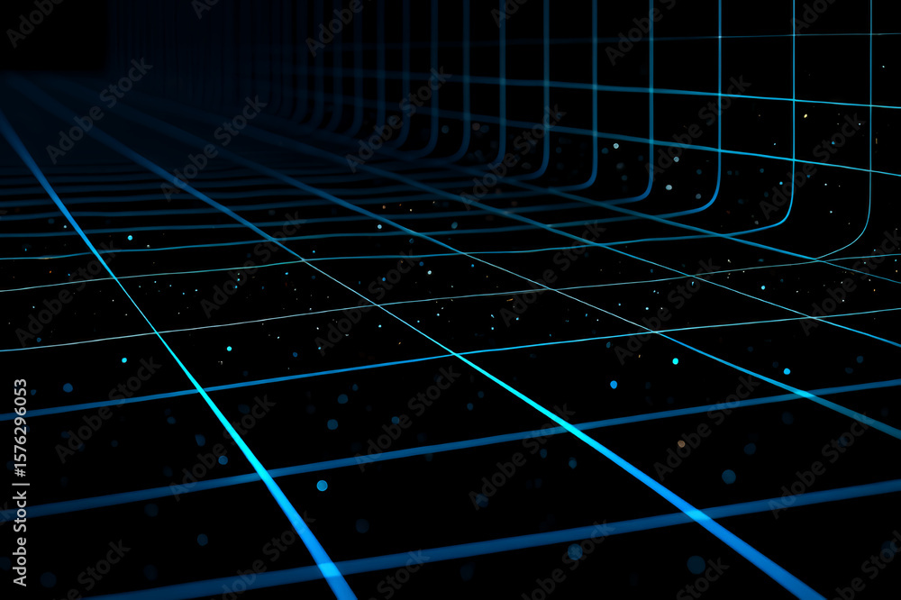 Obraz premium A Black And Blue Background With Lines
