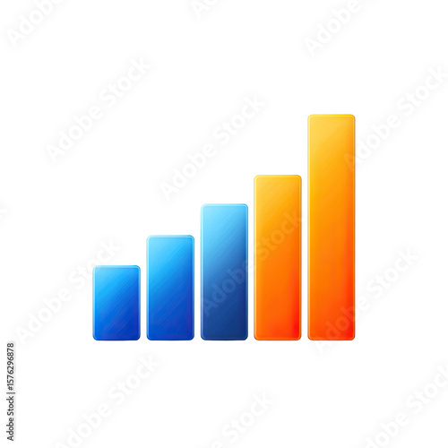 Free Download Colorful Gradient Bar Graph Illustrating Data Trends in Business Analytics and Visualization for Presentations and Reports - GFXLoad