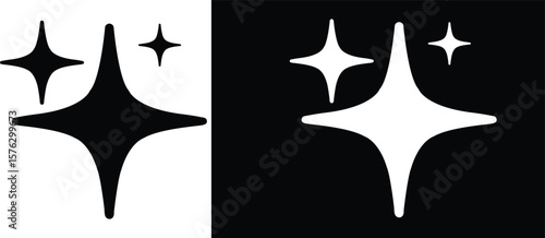 AI logo icon magic sparkle stars symbol