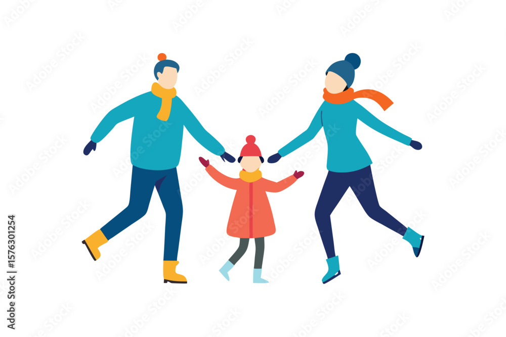 Fototapeta premium vector illustration of a dancing couple