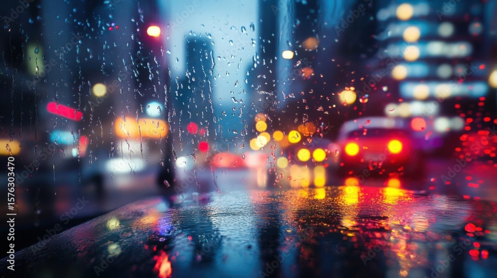 Fototapeta premium City Rain