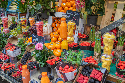 Photography vegetables on market stall