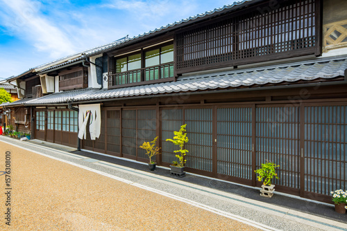 岡山県　津山市　城東地区の町並み