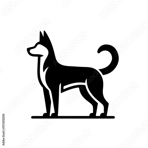 Standing Dog Outline