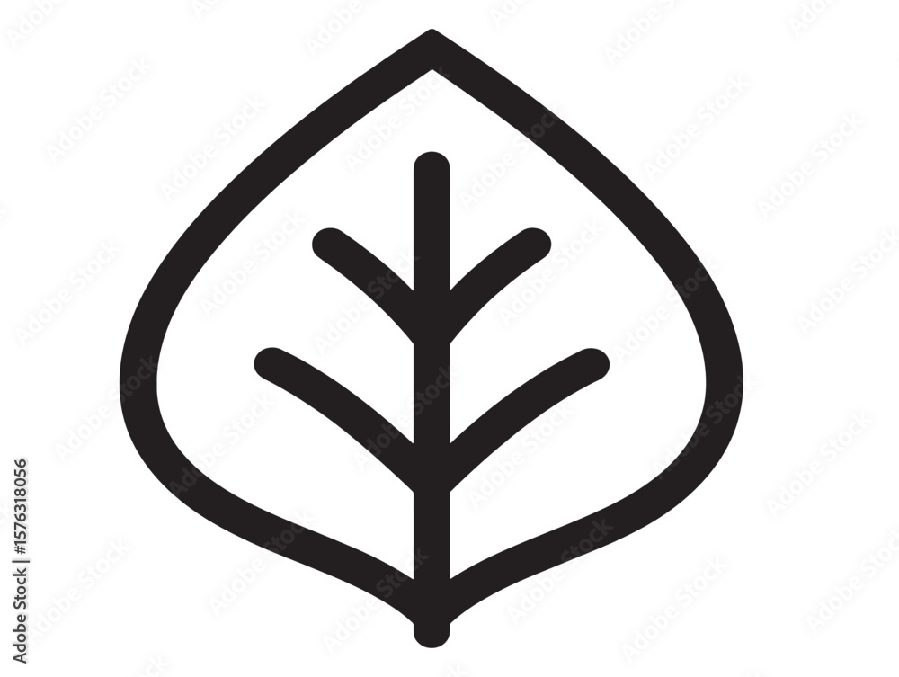 Obraz premium Modern GPS Leaf Vector Icon Design Illustration