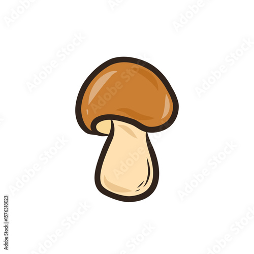 mushroom hand drawn SVG doodle, cartoon element, clipart, sticker for autumn, thanksgiving decor