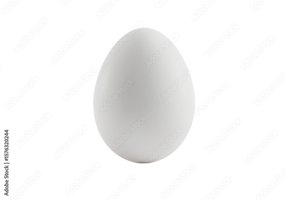 A single, perfectly formed, fresh white chicken egg, standing upright on its blunt end, transparent shell, isolated on a transparent background with soft shadow & copy space, evenly lit studio shot A single, perfectly formed, fresh white chicken egg, standing upright on its blunt end, transparent shell, isolated on a transparent background with soft shadow & copy space, evenly lit studio shot
