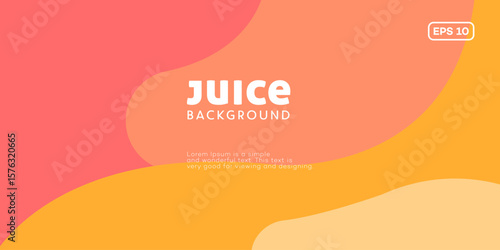 Abstract Juice Background Design Orange, Peach, Yellow Hues
