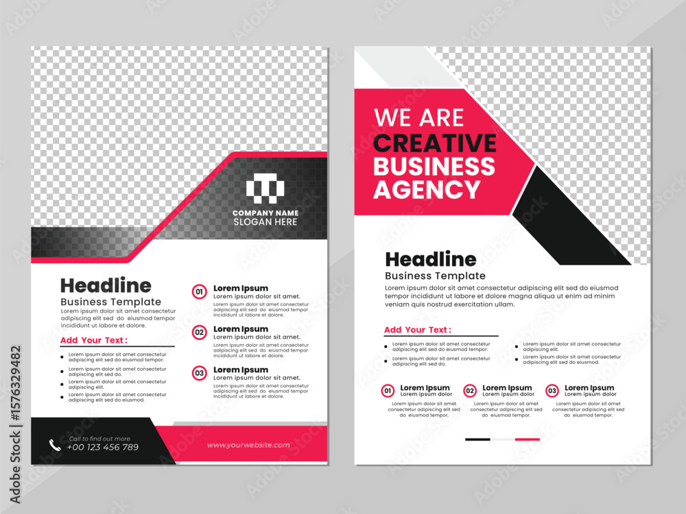 Obraz premium Business Flyer Template can be used Business Marketing