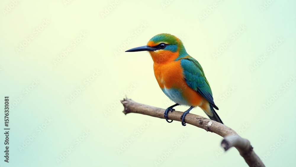 Fototapeta premium lilac breasted roller on a branch