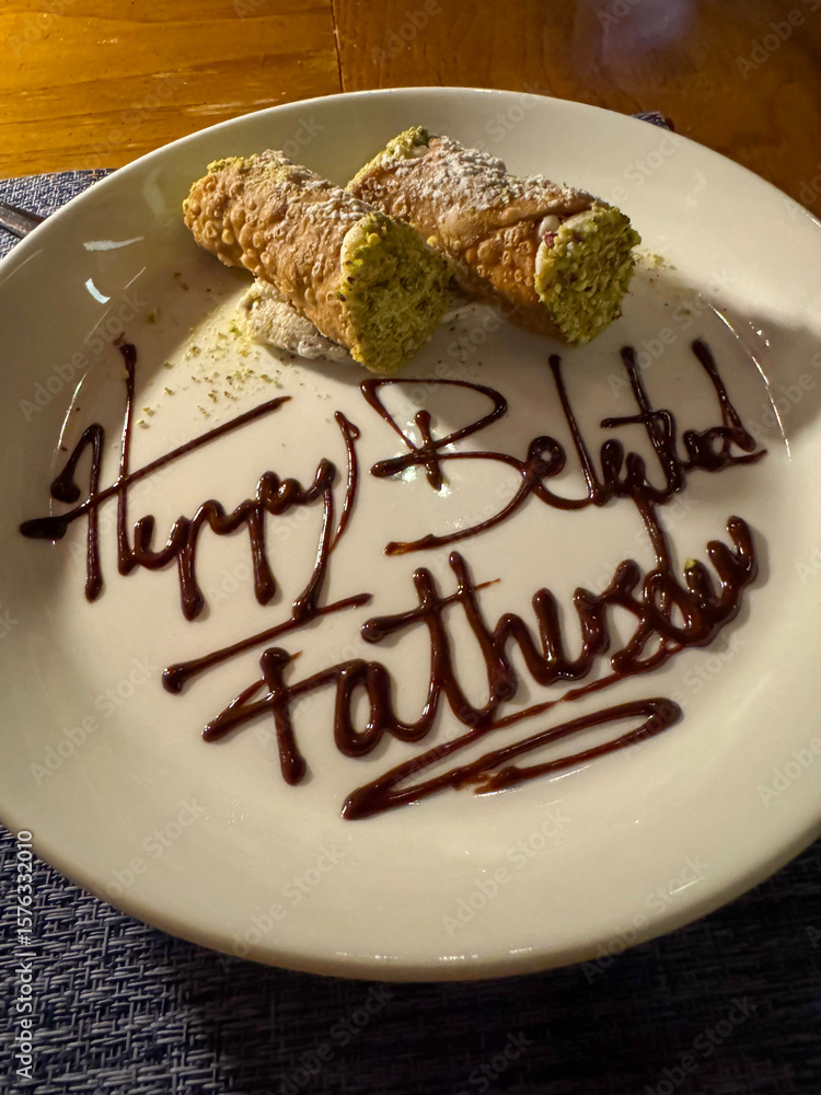 Fototapeta premium Happy Belated Father's Day