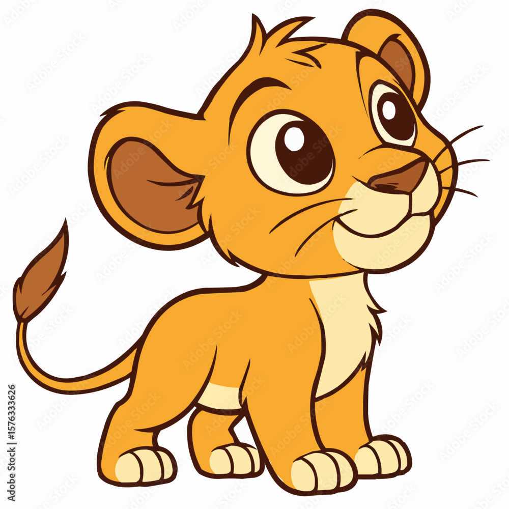 Obraz premium one cub smiling