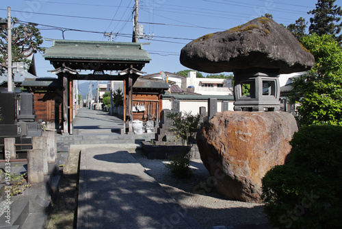 Photography buddhist (?) temple in yamagata in japan
