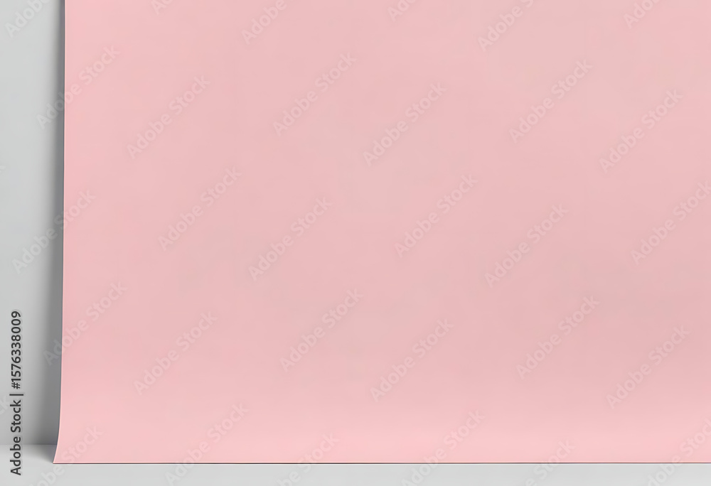 Fototapeta premium Soft Pink Powder Pile on Minimal Surface