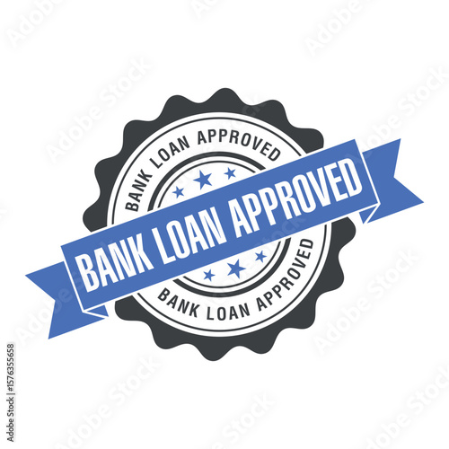 Bank Loan Approved Letter Rubber Stamp Template
