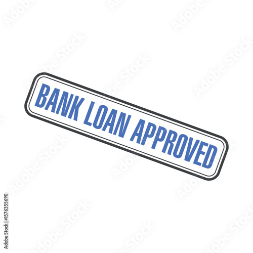 Bank Loan Approved Letter Rubber Stamp Template