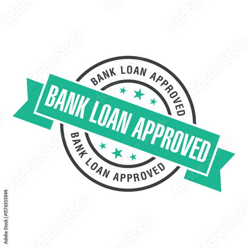 Bank Loan Approved Letter Rubber Stamp Template
