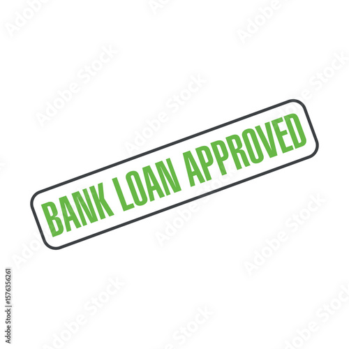 Bank Loan Approved Letter Rubber Stamp Template