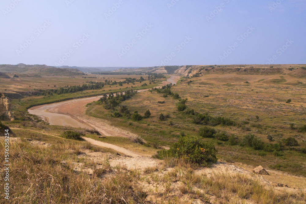 Fototapeta premium Theodore Roosevelt National Park, South Unit, North Dakota, USA