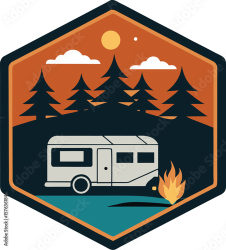 camping in the mountains