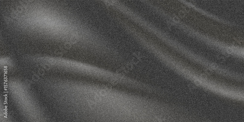 Dark gray black grainy background noise texture monochrome gradient for web banner header poster backdrop design