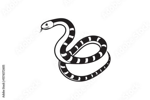 Coral snake silhouette.