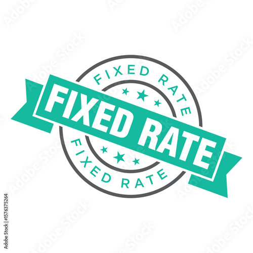 Fixed Rate Letter Rubber Stamp Template Design