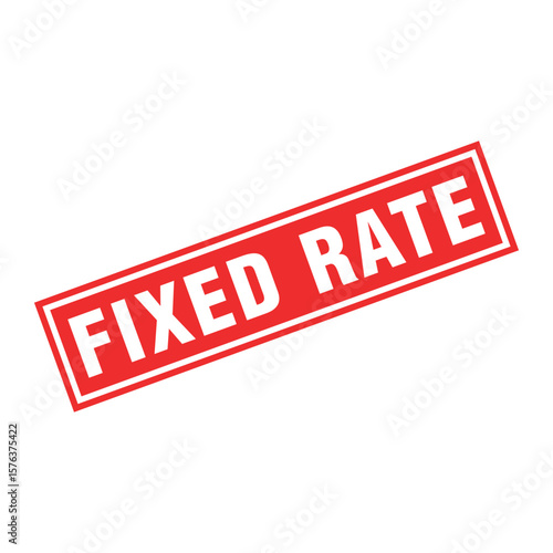Fixed Rate Letter Rubber Stamp Template Design