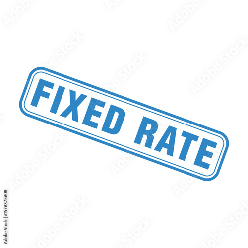 Fixed Rate Letter Rubber Stamp Template Design