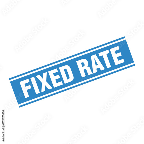 Fixed Rate Letter Rubber Stamp Template Design