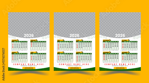 Creative Calendar Design Template 2026