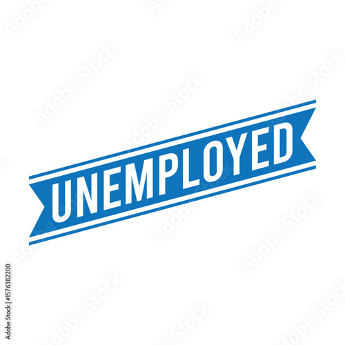 Unemployed Letter Rubber Stamp Template Design