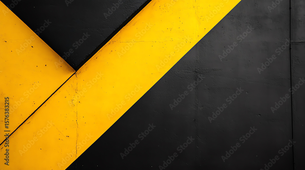 Diagonal color split in black and yellow, dynamic modern feel Diagonal color split in black and yellow, dynamic modern feel