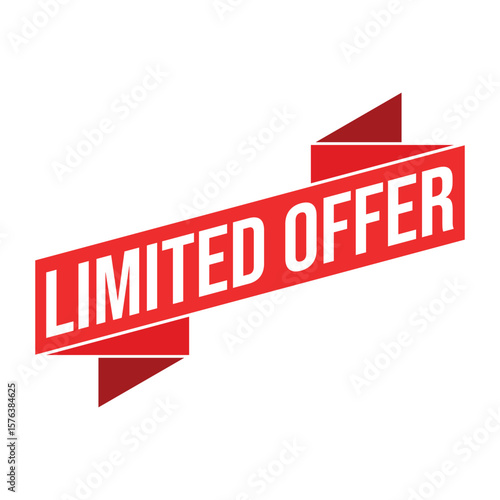 Limited Offer Letter Rubber Stamp Vector Design Template