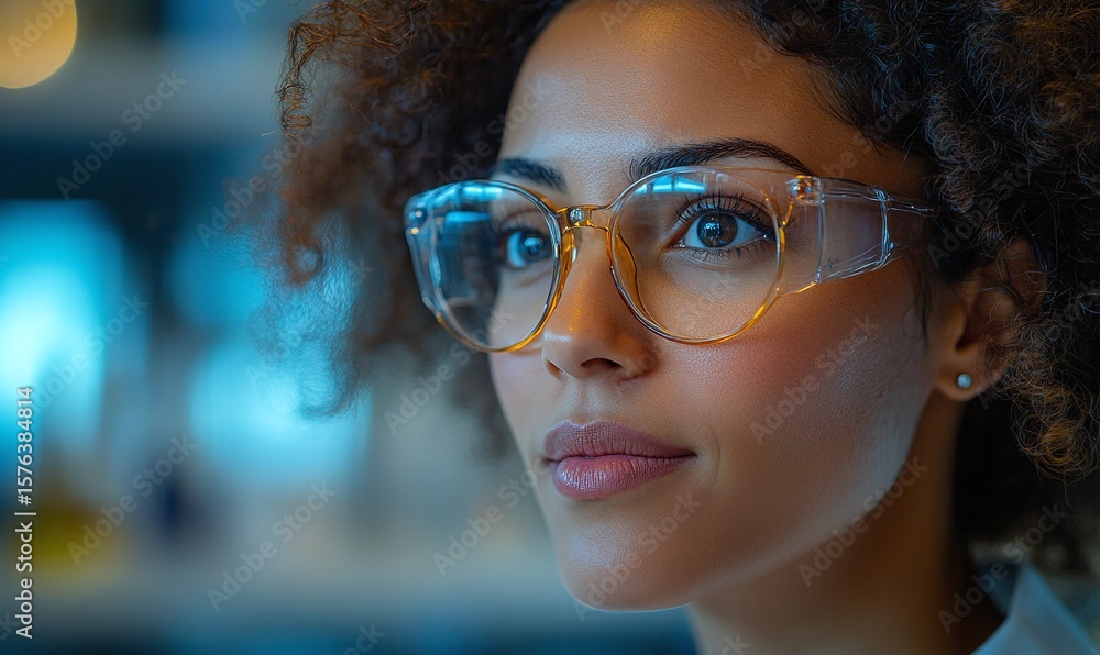 Focused Female Researcher in a Laboratory Focused Female Researcher in a Laboratory