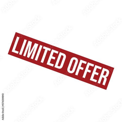 Limited Offer Letter Rubber Stamp Vector Design Template