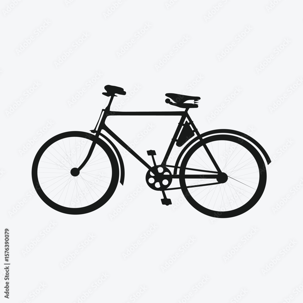 Fototapeta premium bicycle on a white background
