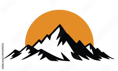 Photos Mountain range silhouette for outdoor scenes