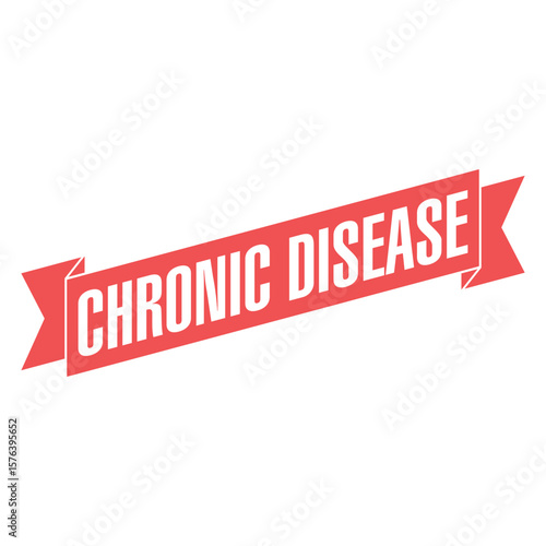 Chronic Disease Letter Rubber Stamp Vector Design Template