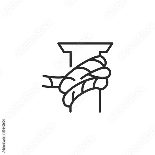Rope icon. Simple rope icon for social media, app and web design. Vector illustration
