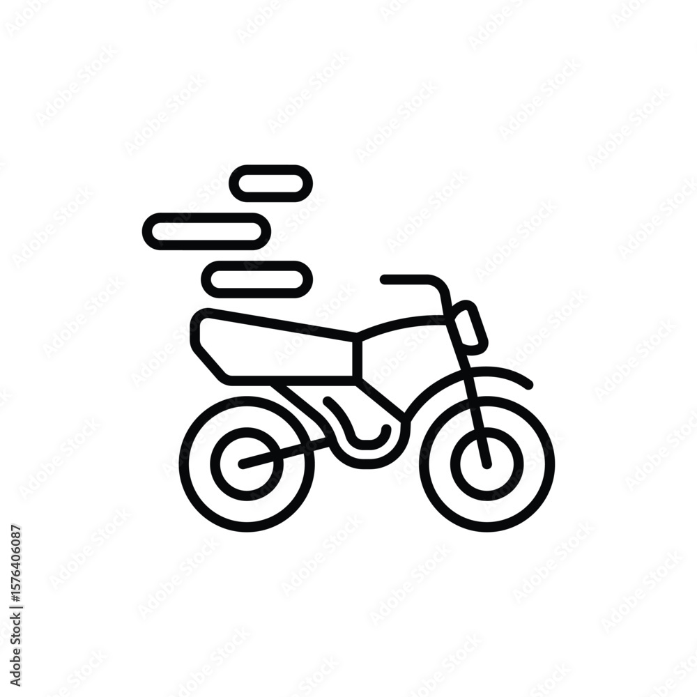 Fototapeta premium Motocross icon vector