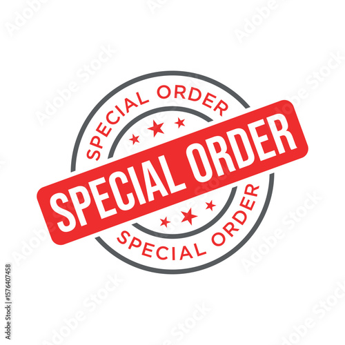Special Order Letter Rubber Stamp Template Design