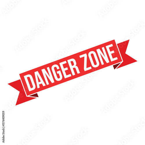Danger Zone Letter Rubber Stamp Template Design