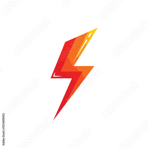 Free Download Vibrant Energy Flash Icon. This bold electric symbol showcases dynamic energy. Its radiant gradient from red to yellow suggests speed, strength, and innovation. - GFXLoad